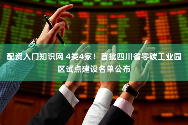 配资入门知识网 4类4家！首批四川省零碳工业园区试点建设名单公布